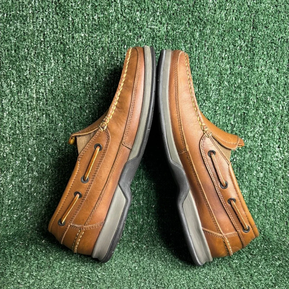 Mephisto Spinnaker Air Bag System Comfort Leather Boat Shoes Brown Mens Size 10